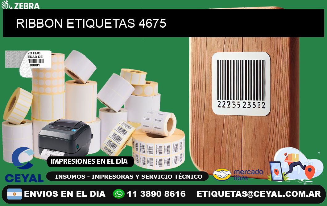 RIBBON ETIQUETAS 4675