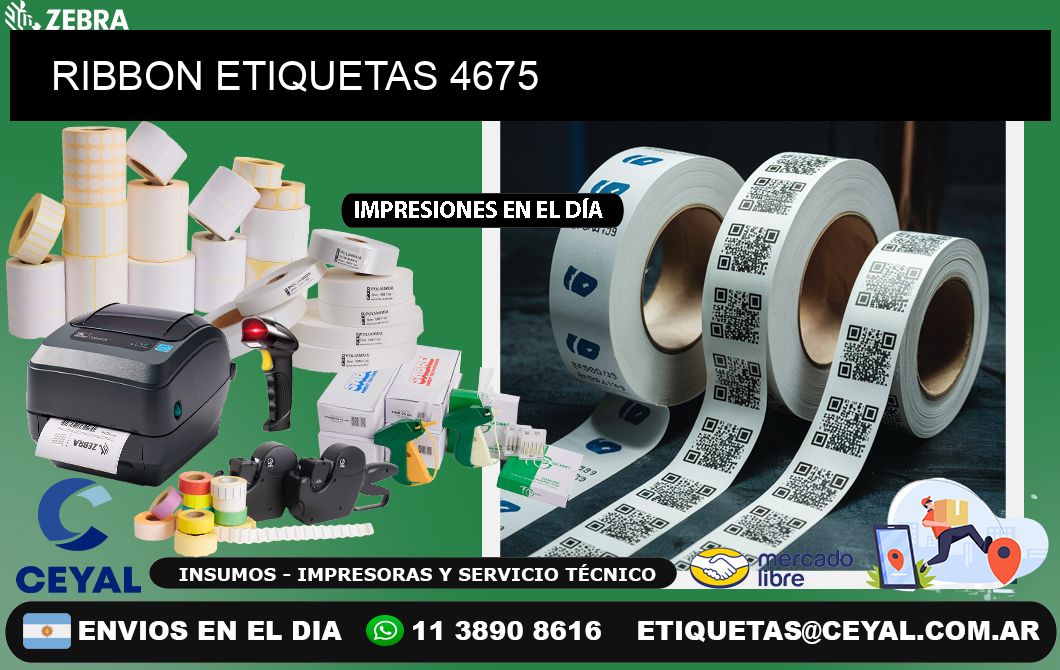 RIBBON ETIQUETAS 4675