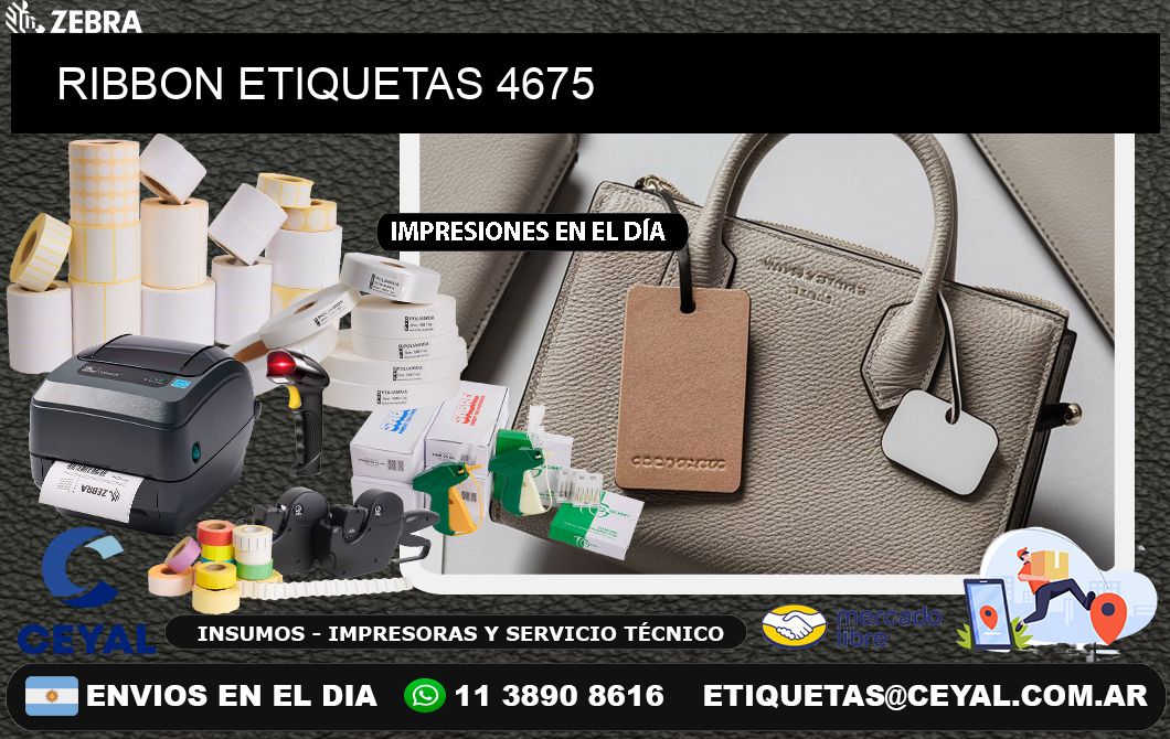 RIBBON ETIQUETAS 4675