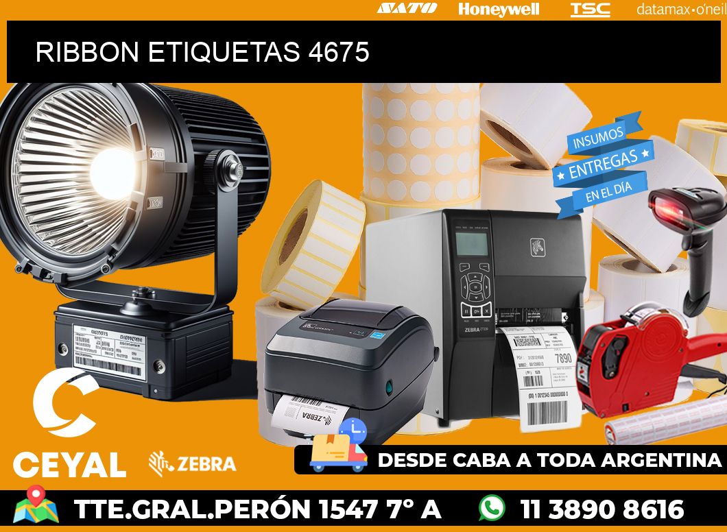 RIBBON ETIQUETAS 4675