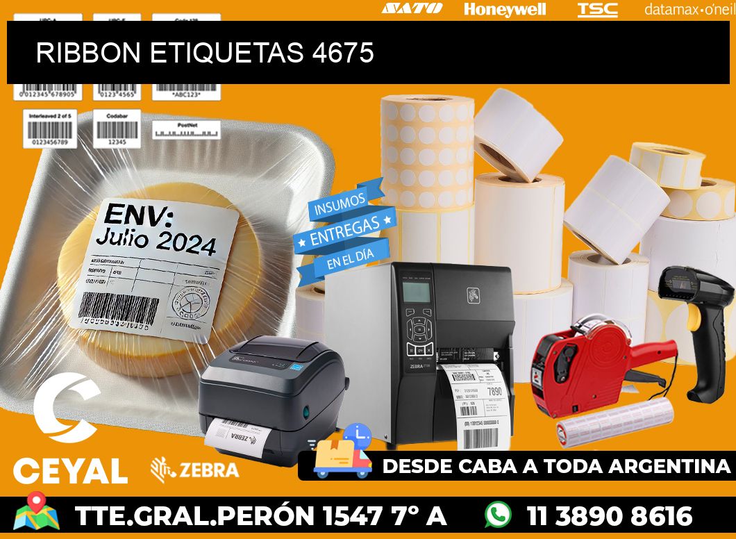 RIBBON ETIQUETAS 4675