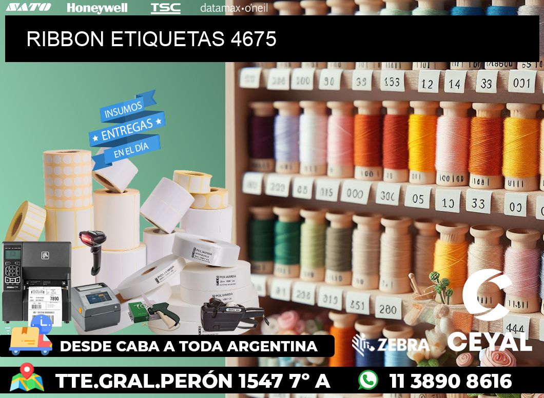 RIBBON ETIQUETAS 4675