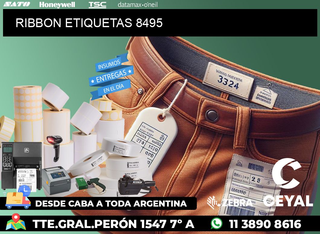 RIBBON ETIQUETAS 8495