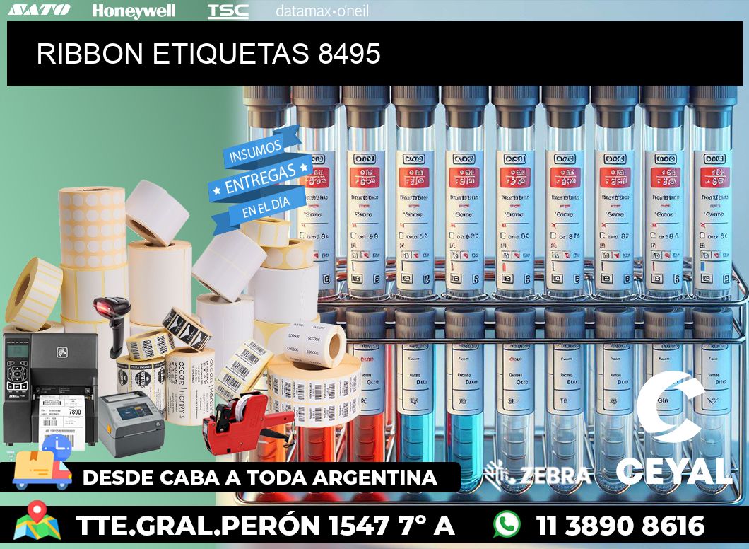 RIBBON ETIQUETAS 8495