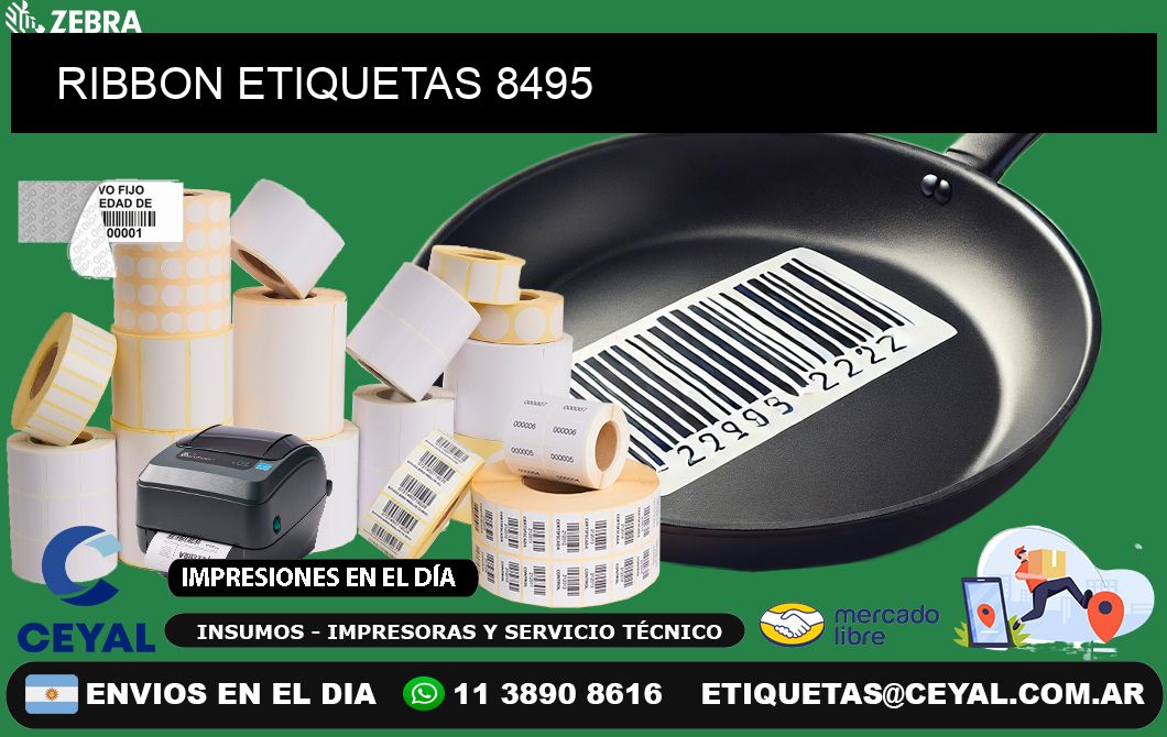 RIBBON ETIQUETAS 8495