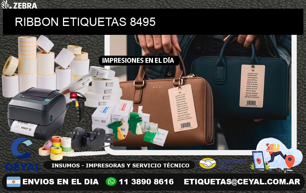 RIBBON ETIQUETAS 8495