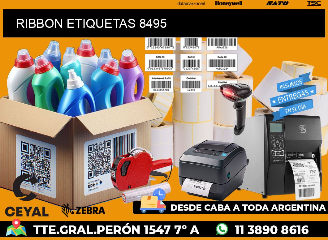 RIBBON ETIQUETAS 8495