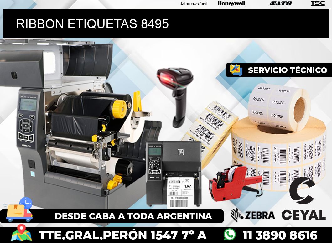 RIBBON ETIQUETAS 8495