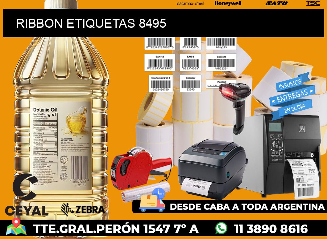 RIBBON ETIQUETAS 8495