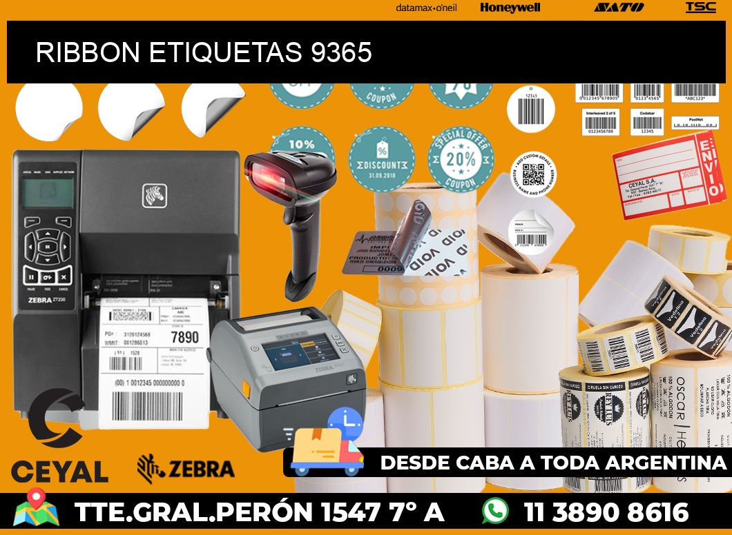 RIBBON ETIQUETAS 9365