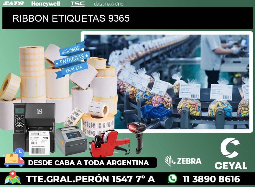 RIBBON ETIQUETAS 9365