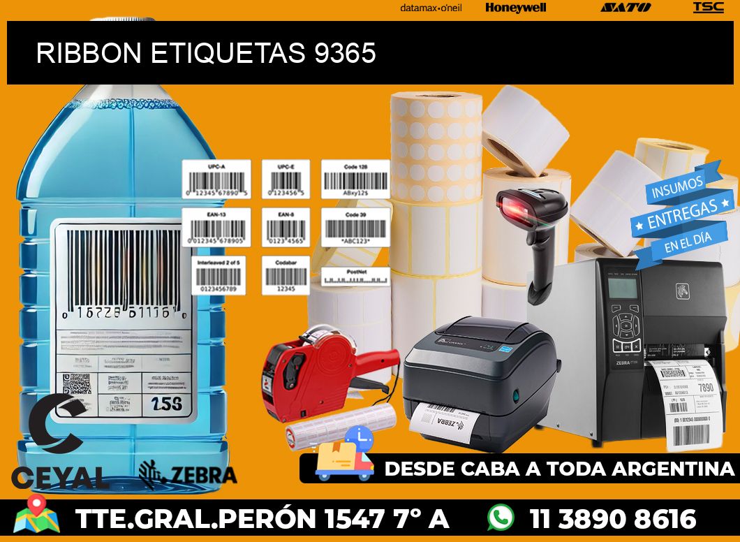 RIBBON ETIQUETAS 9365