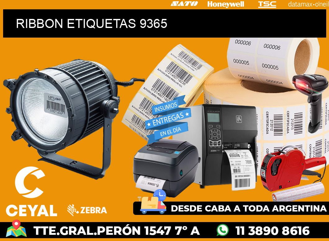 RIBBON ETIQUETAS 9365