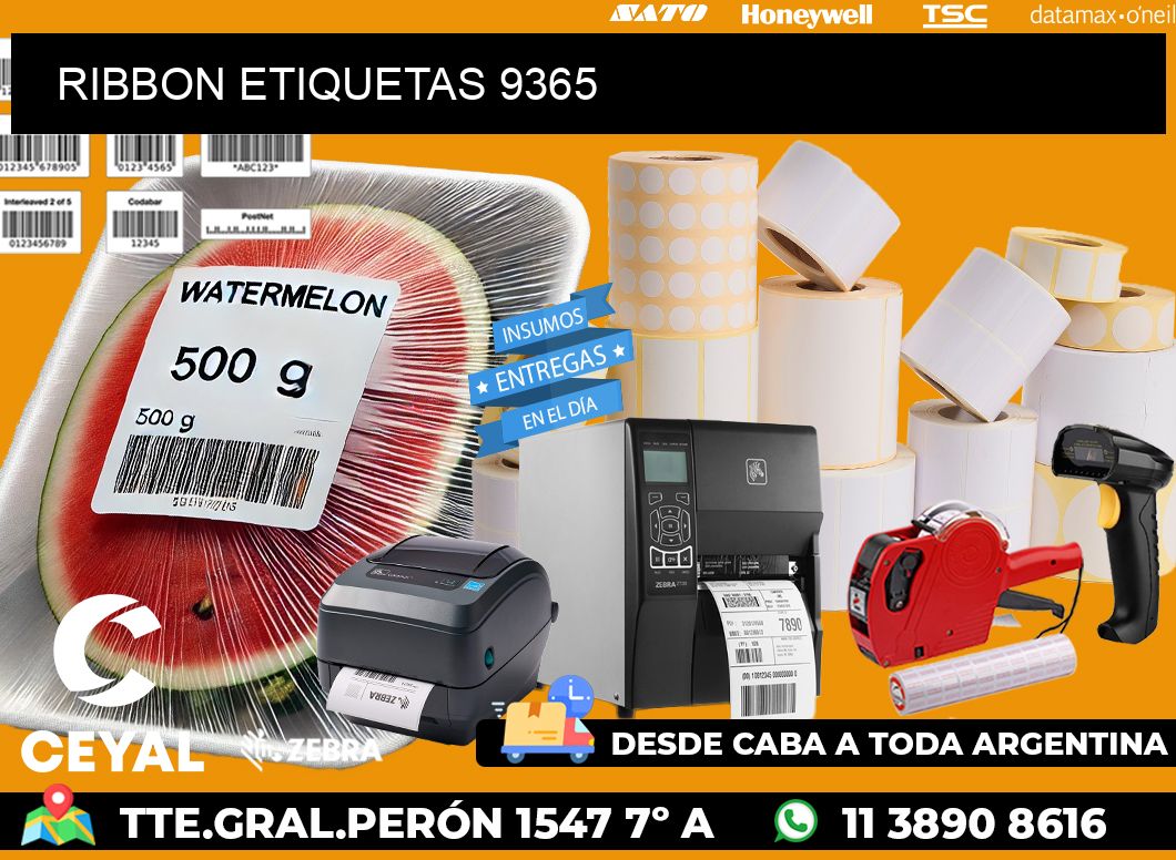 RIBBON ETIQUETAS 9365