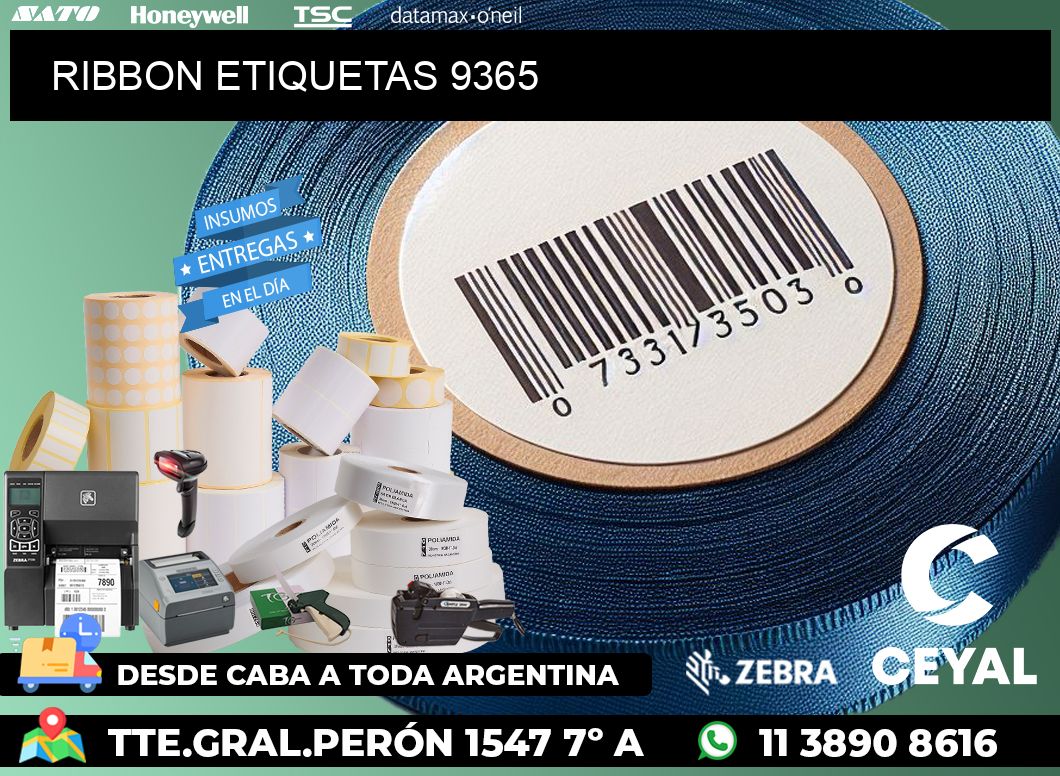 RIBBON ETIQUETAS 9365