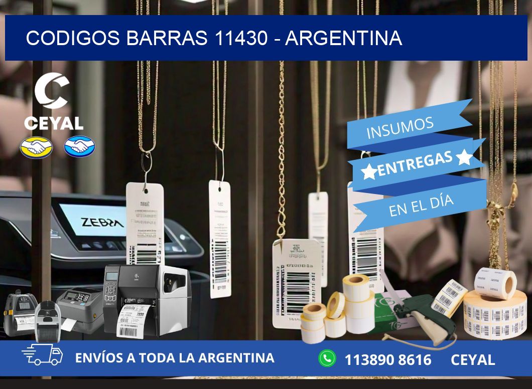 CODIGOS BARRAS 11430 - ARGENTINA