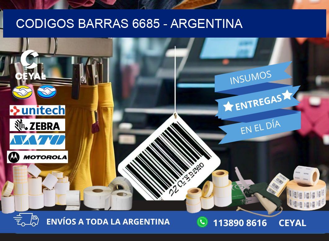 CODIGOS BARRAS 6685 – ARGENTINA