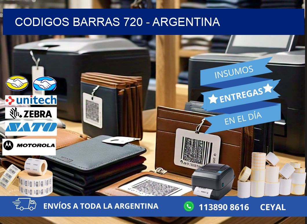 CODIGOS BARRAS 720 - ARGENTINA