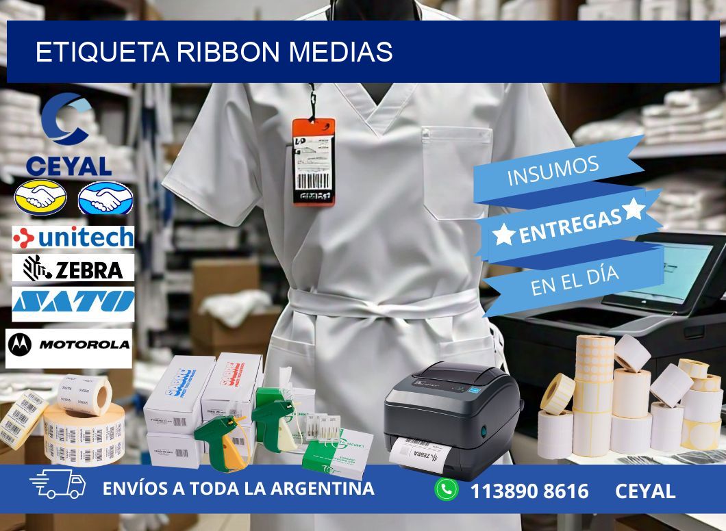 ETIQUETA RIBBON MEDIAS