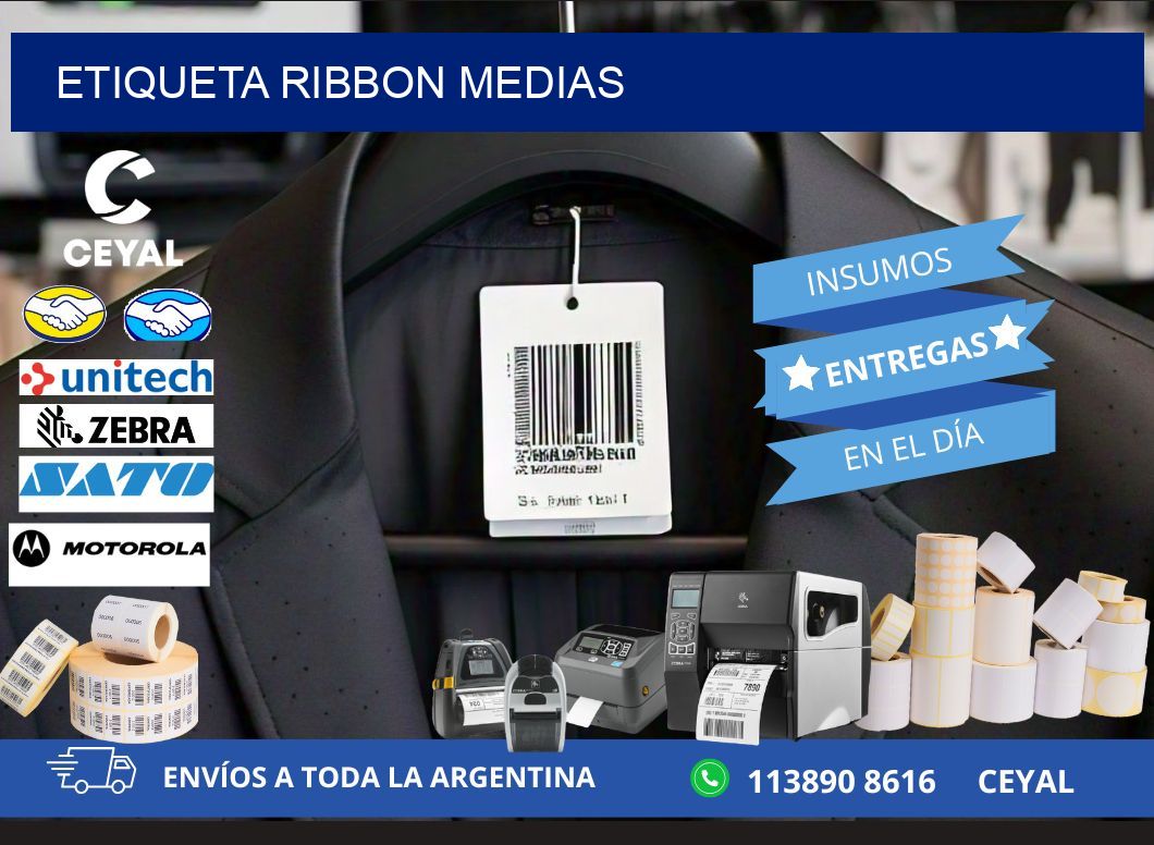 ETIQUETA RIBBON MEDIAS