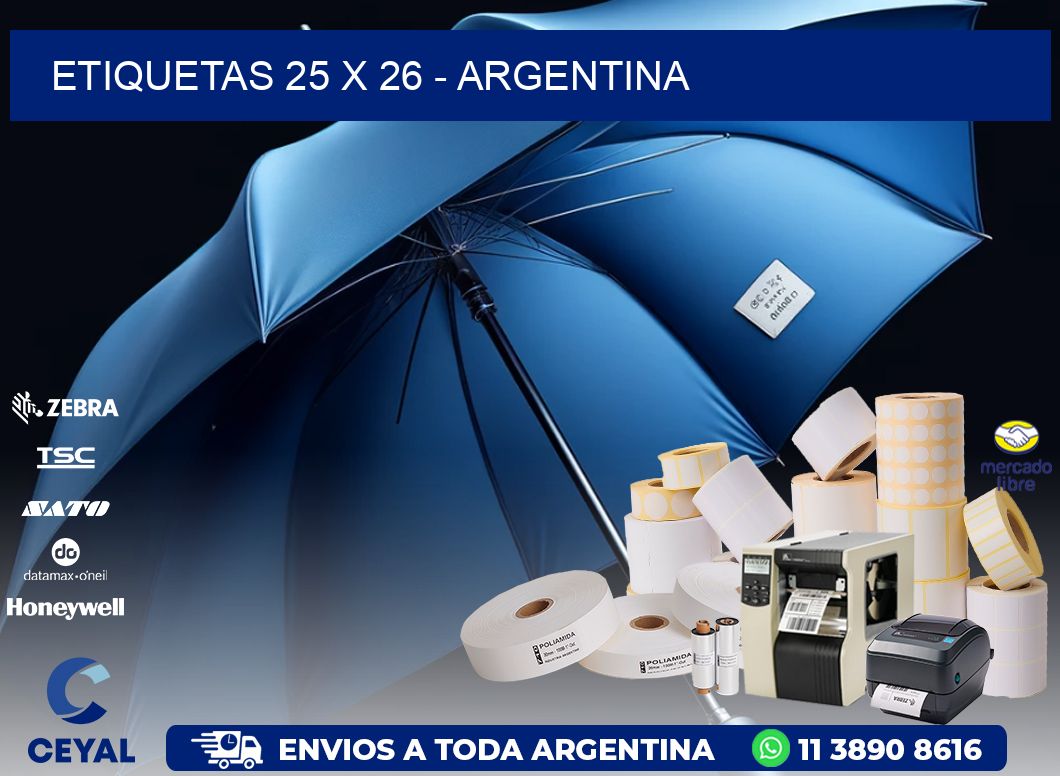 ETIQUETAS 25 x 26 - ARGENTINA