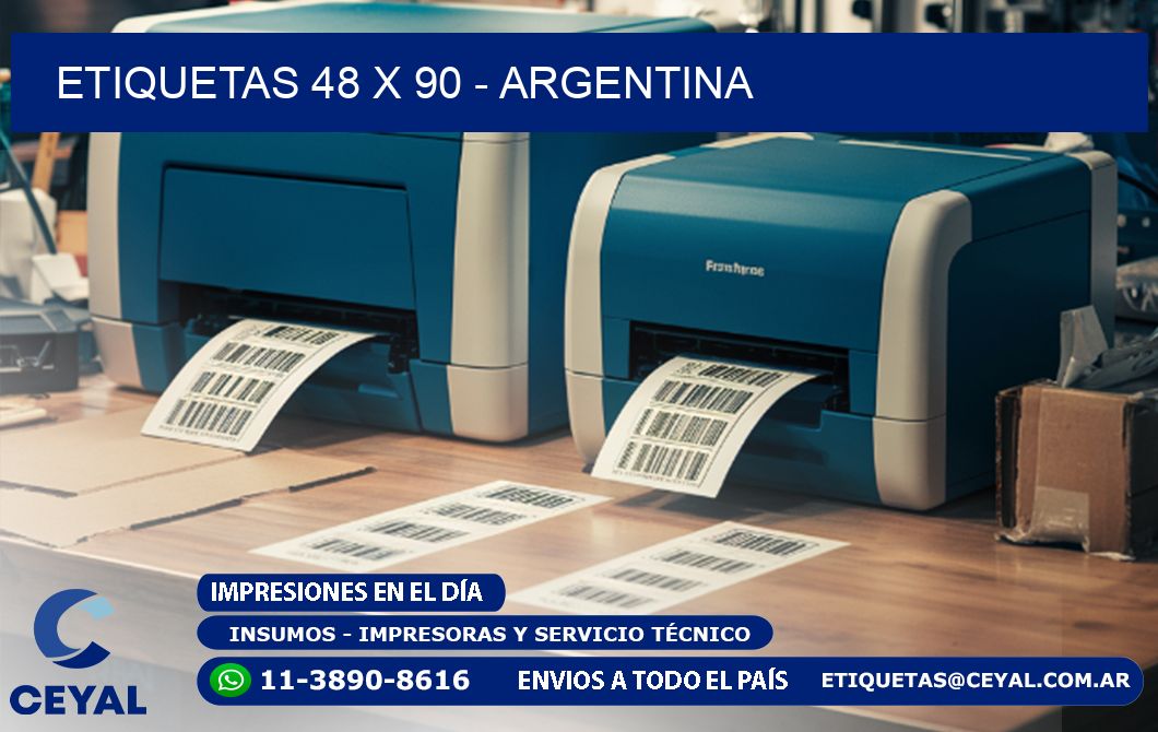 ETIQUETAS 48 x 90 - ARGENTINA