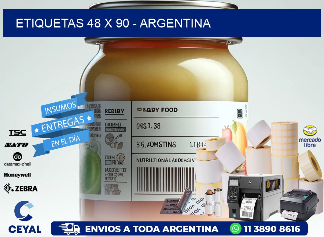 ETIQUETAS 48 x 90 - ARGENTINA
