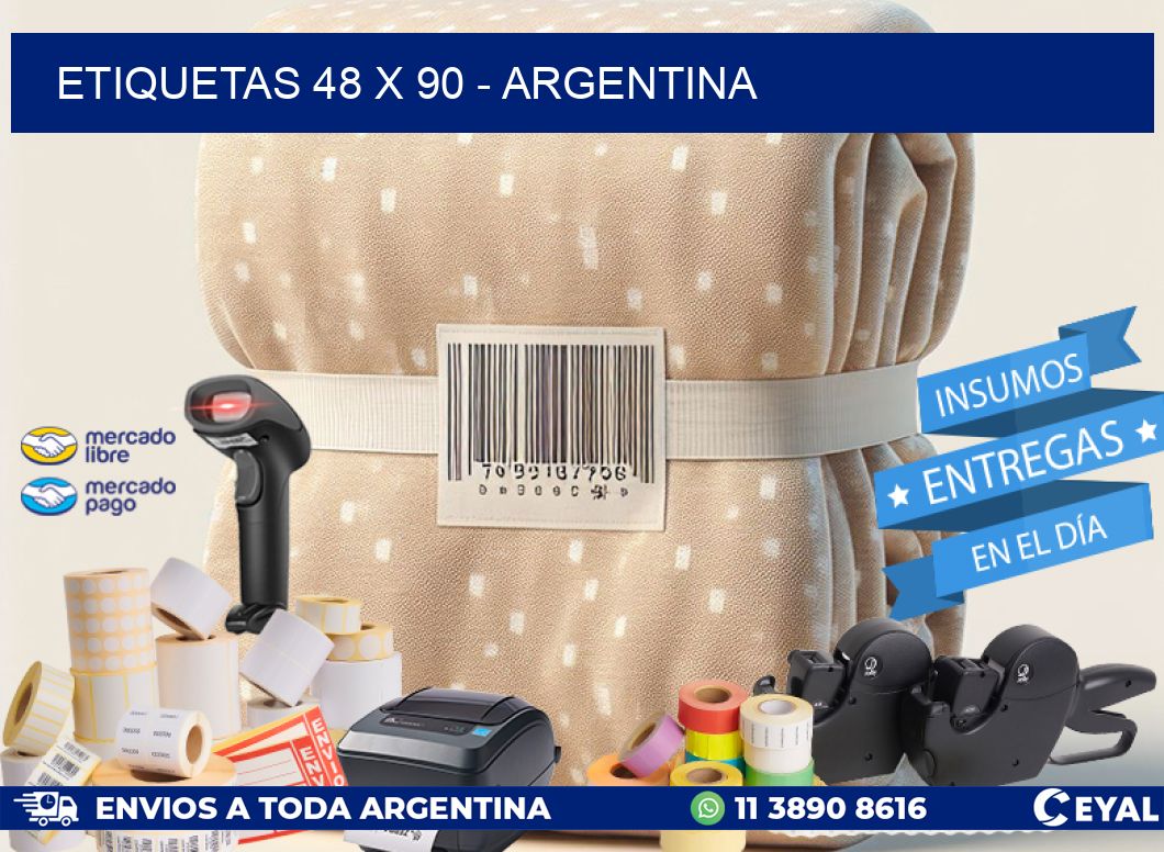 ETIQUETAS 48 x 90 - ARGENTINA