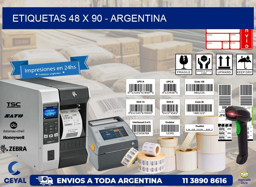 ETIQUETAS 48 x 90 - ARGENTINA