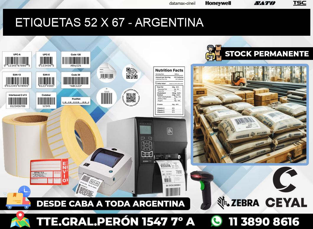 ETIQUETAS 52 x 67 – ARGENTINA