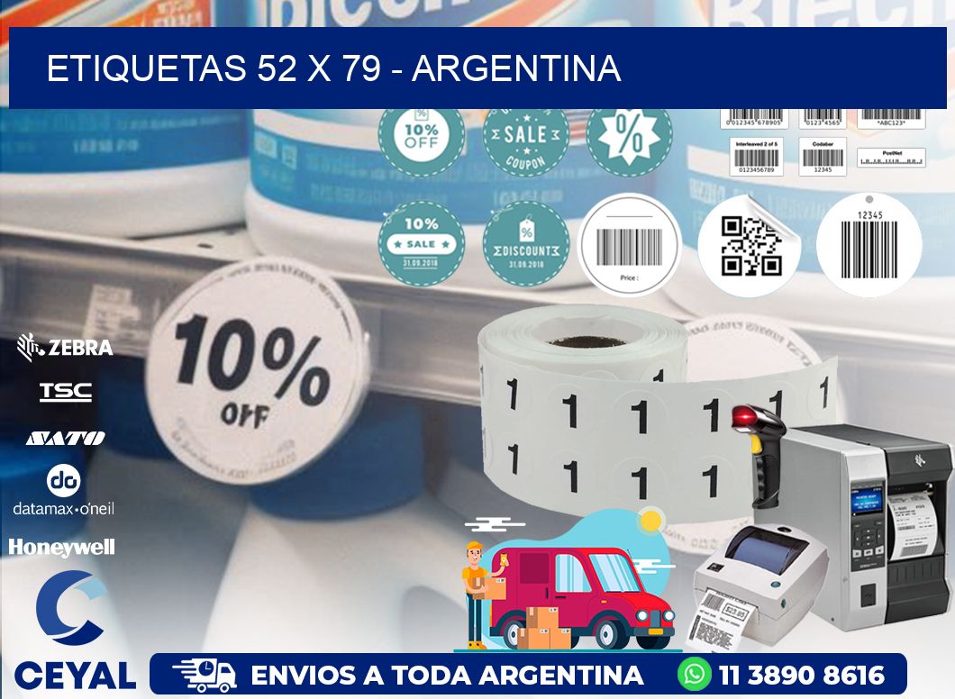 ETIQUETAS 52 x 79 - ARGENTINA