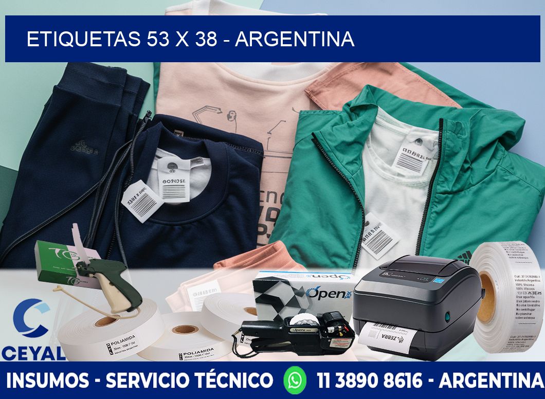 ETIQUETAS 53 x 38 - ARGENTINA