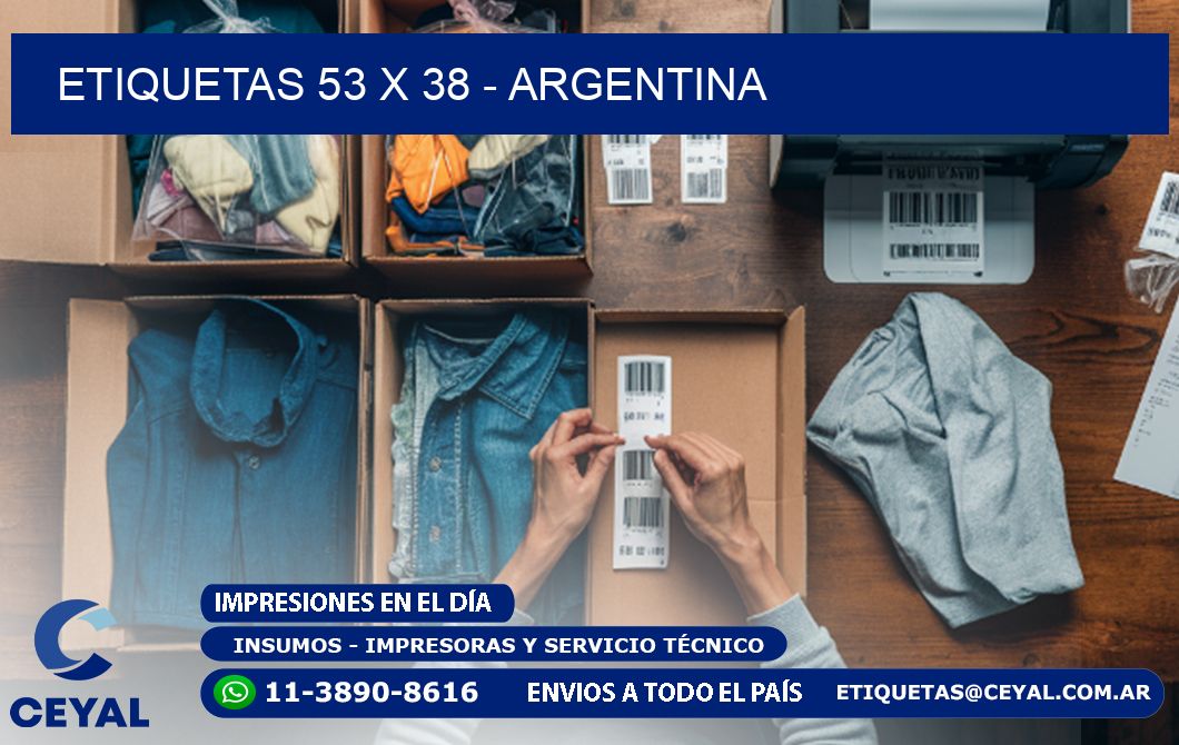 ETIQUETAS 53 x 38 - ARGENTINA