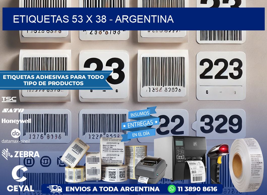 ETIQUETAS 53 x 38 - ARGENTINA