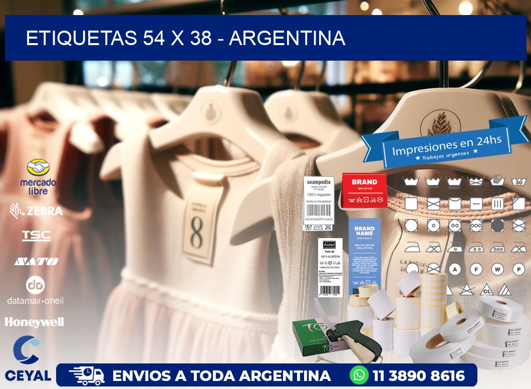 ETIQUETAS 54 x 38 - ARGENTINA