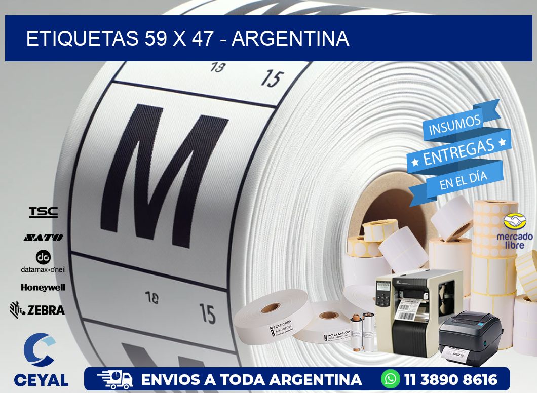 ETIQUETAS 59 x 47 - ARGENTINA