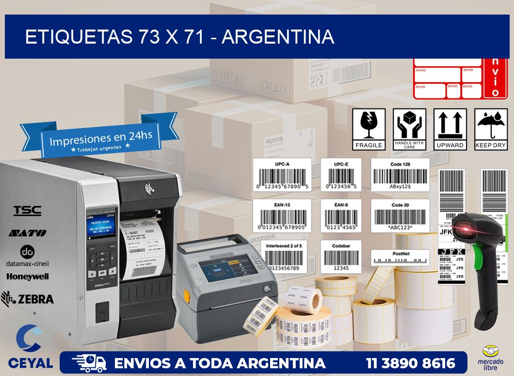 ETIQUETAS 73 x 71 - ARGENTINA