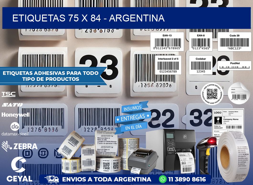 ETIQUETAS 75 x 84 - ARGENTINA