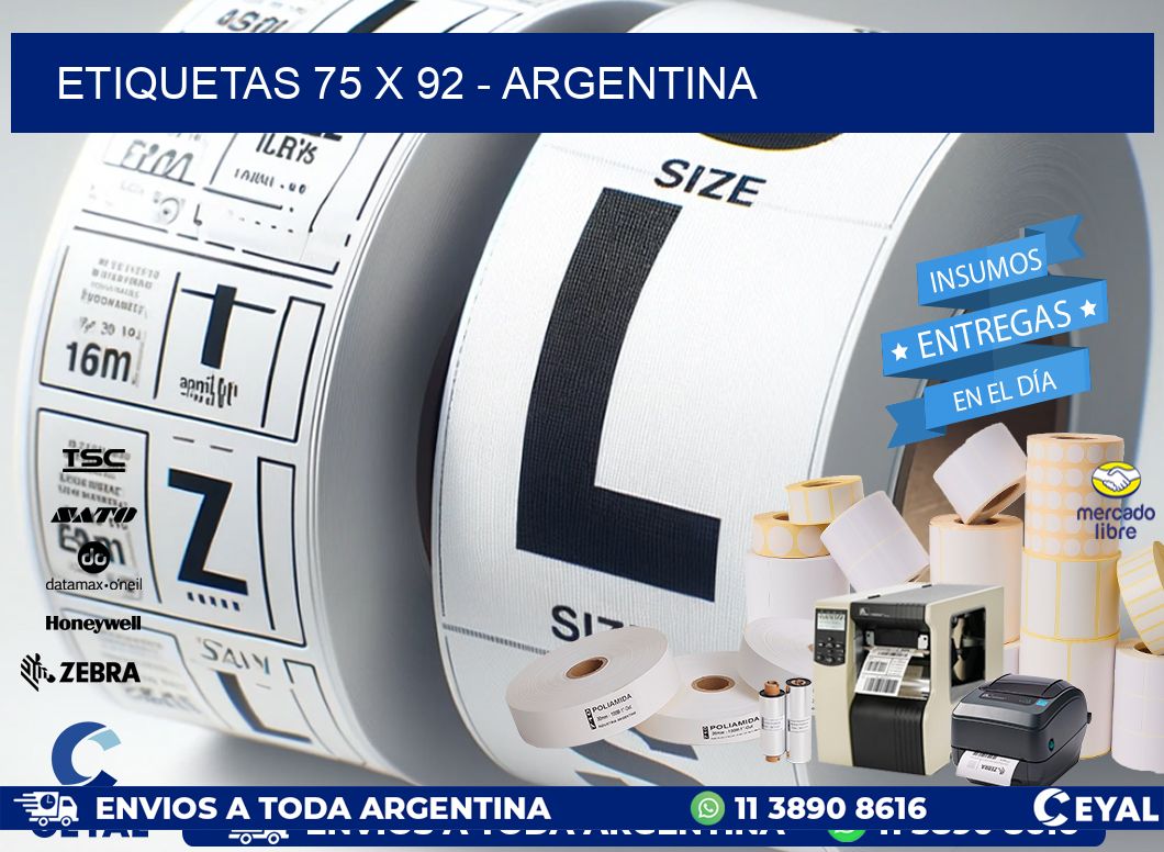 ETIQUETAS 75 x 92 - ARGENTINA