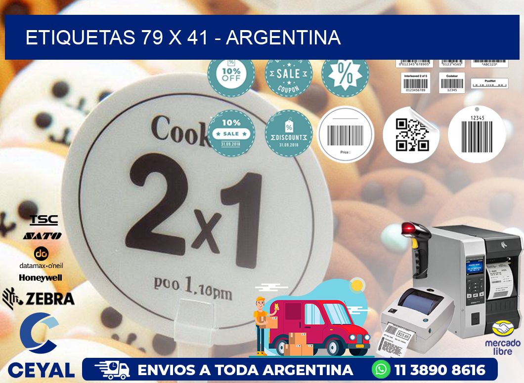 ETIQUETAS 79 x 41 - ARGENTINA