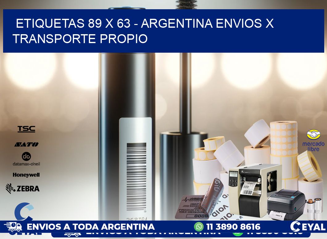 ETIQUETAS 89 x 63 – ARGENTINA ENVIOS X TRANSPORTE PROPIO