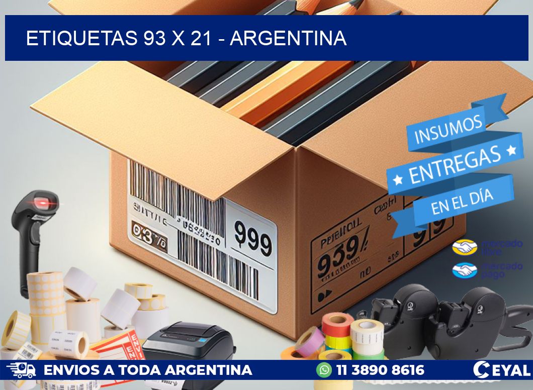 ETIQUETAS 93 x 21 - ARGENTINA