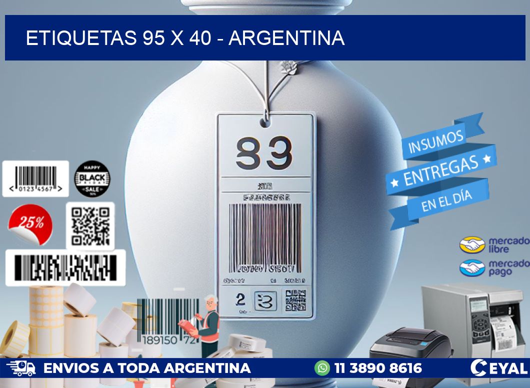 ETIQUETAS 95 x 40 - ARGENTINA