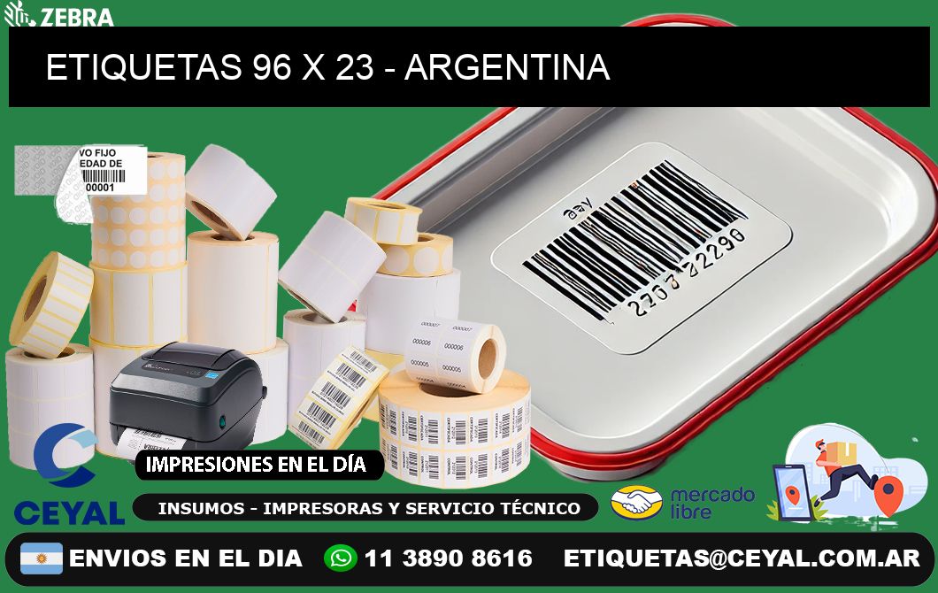ETIQUETAS 96 x 23 - ARGENTINA