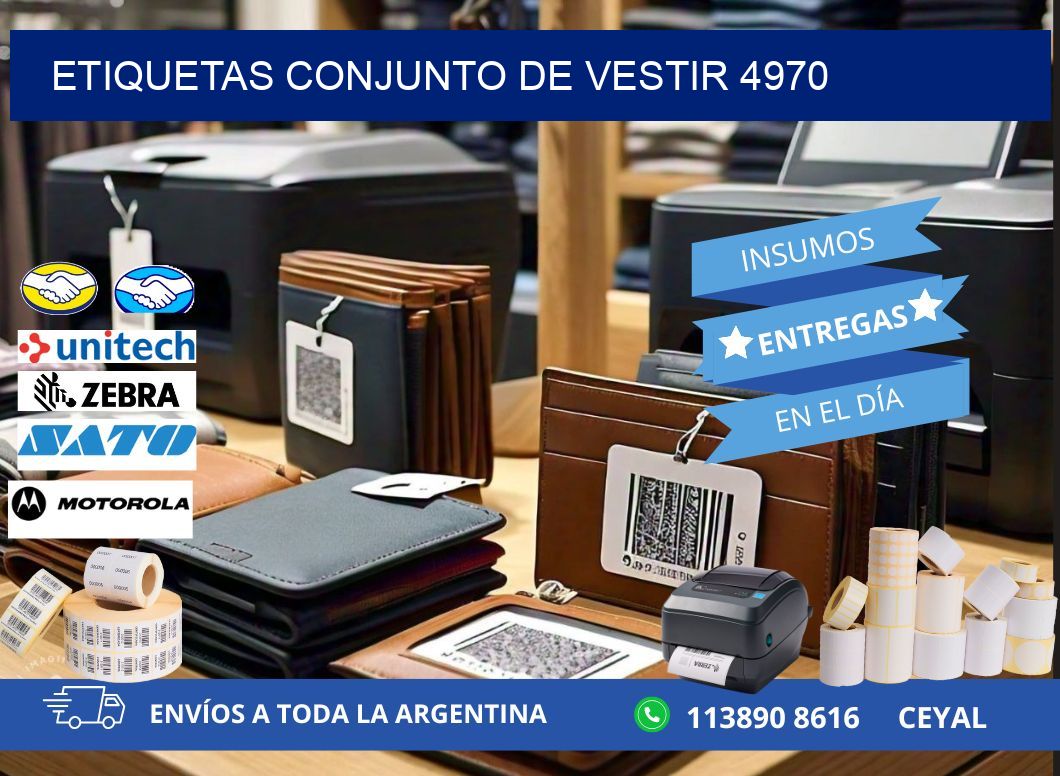 ETIQUETAS CONJUNTO DE VESTIR 4970