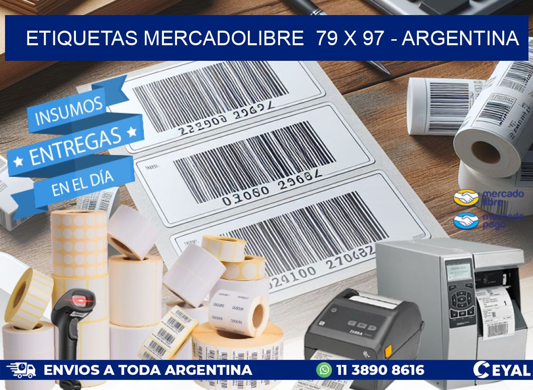 ETIQUETAS MERCADOLIBRE  79 x 97 – ARGENTINA