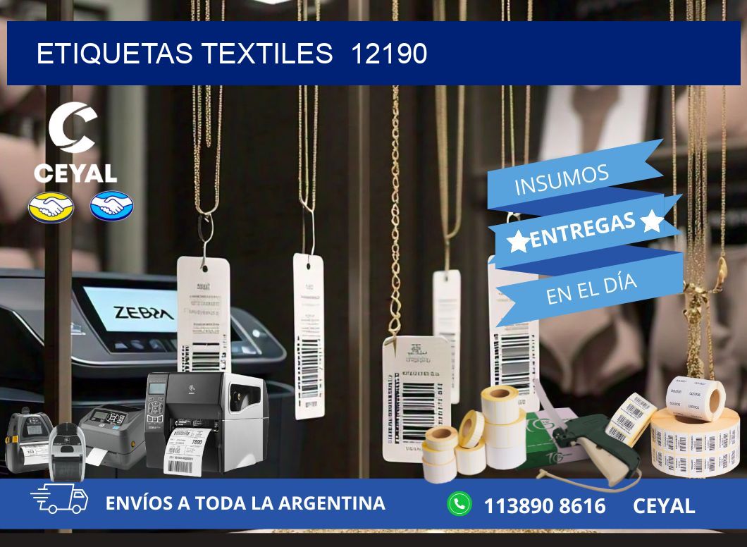 ETIQUETAS TEXTILES  12190