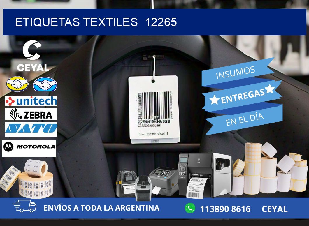 ETIQUETAS TEXTILES  12265