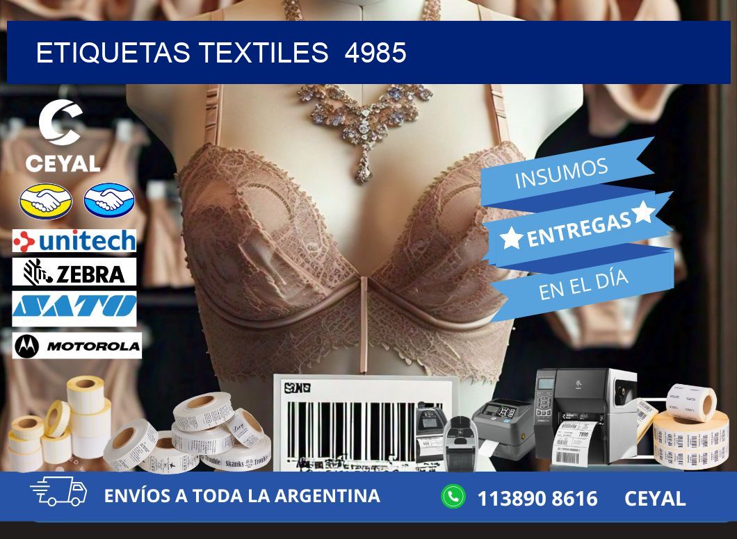 ETIQUETAS TEXTILES  4985