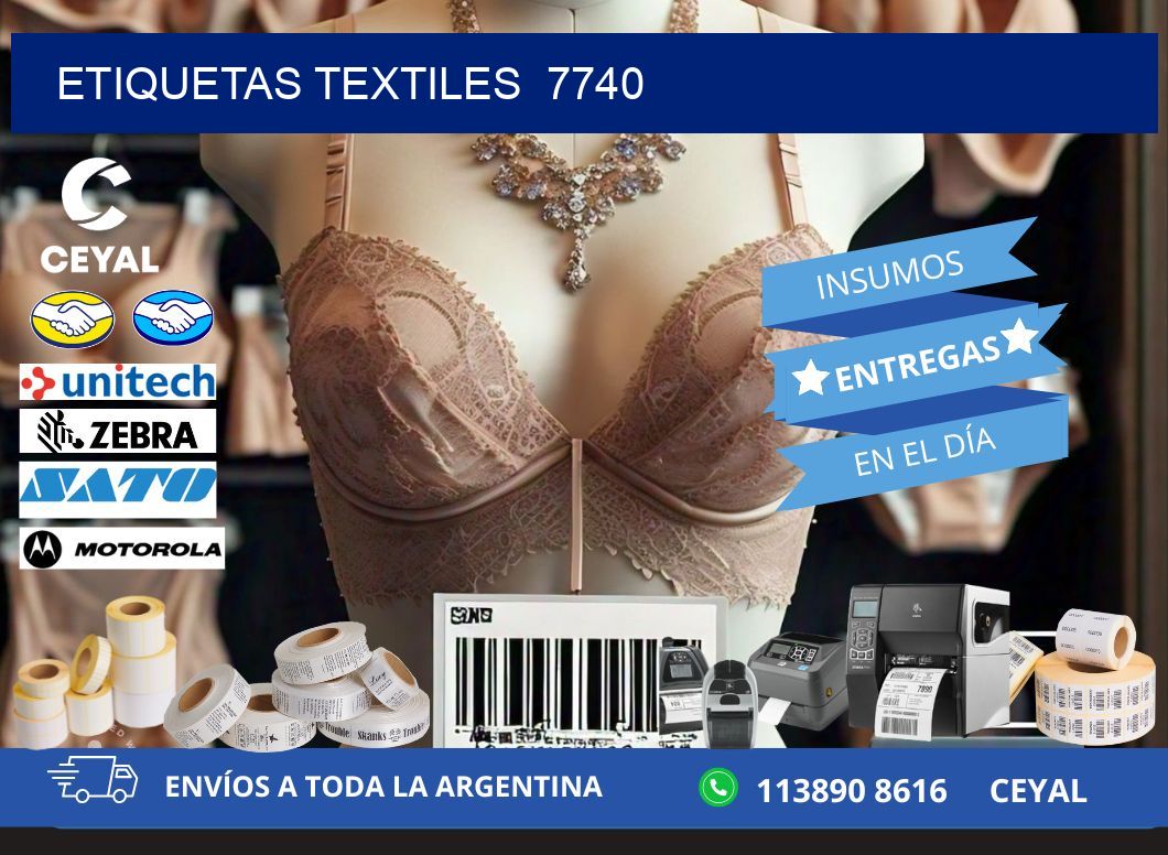 ETIQUETAS TEXTILES  7740